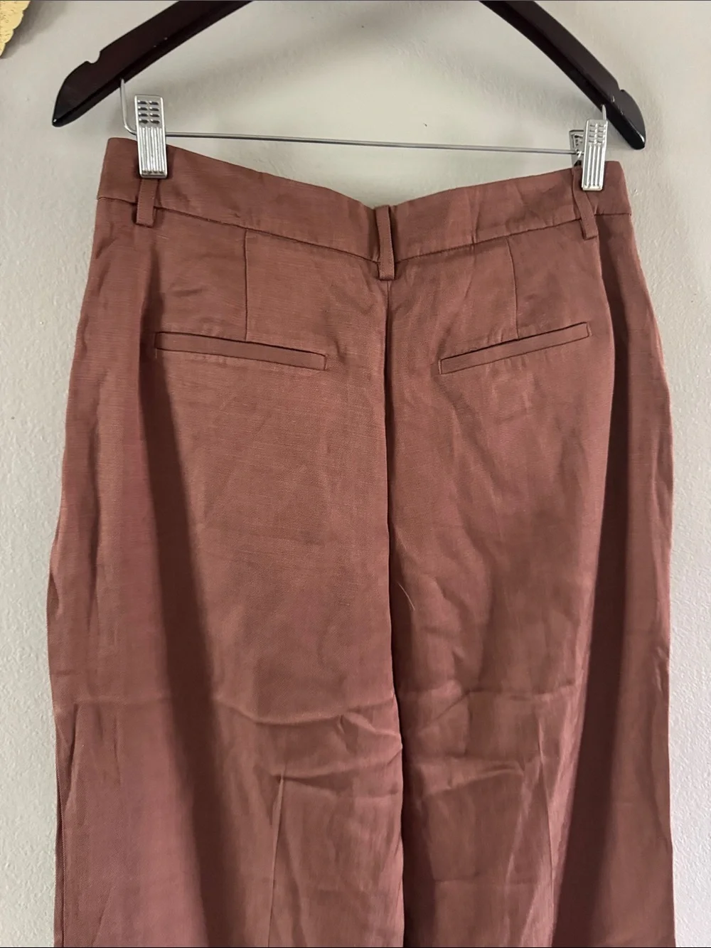 Men's Casual Wide-Leg Pants in Dusty Rose